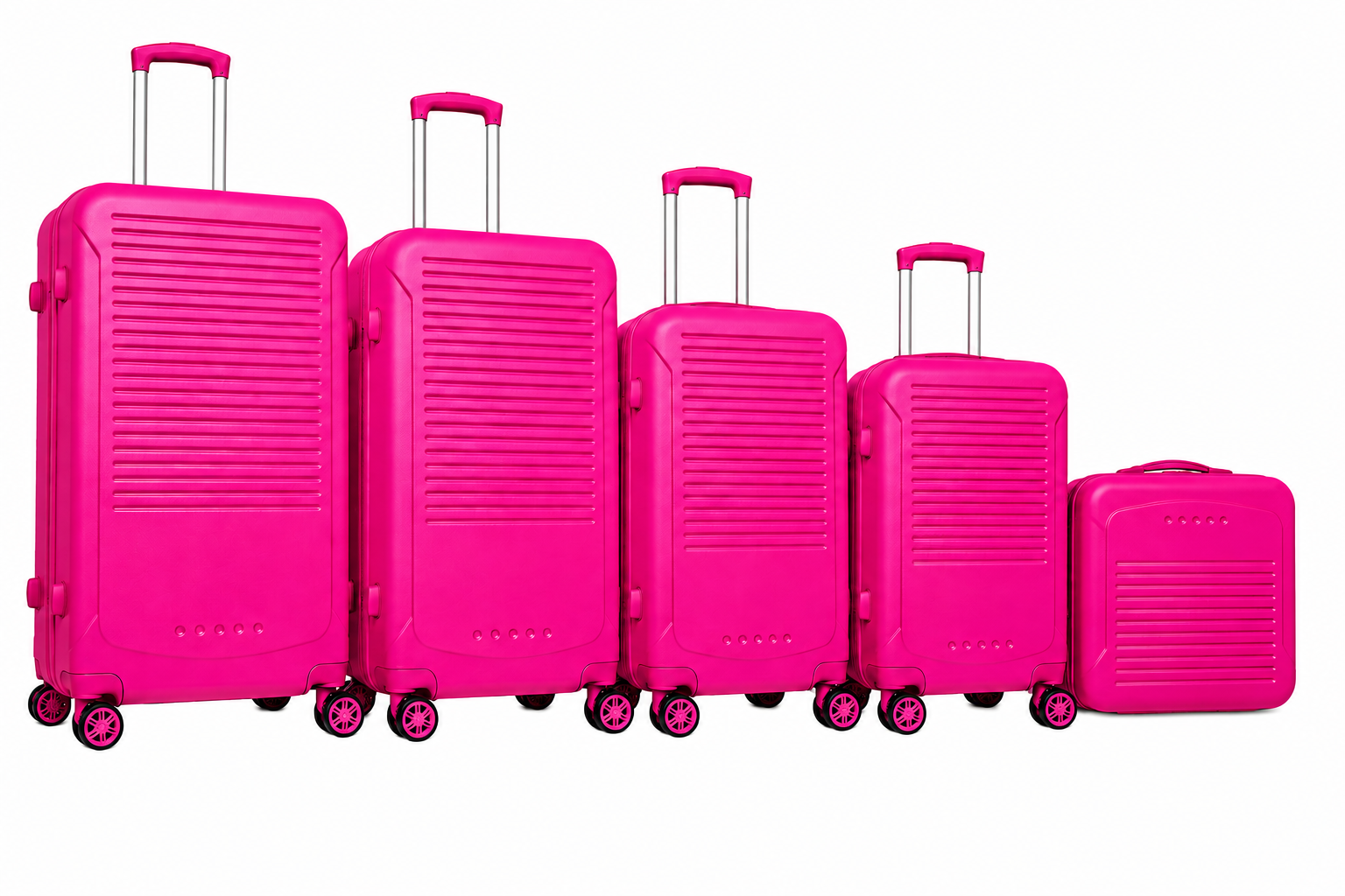 (image for) T-HC-716 SET OF 5 Purple Premium Hard Shell Suitcases